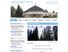Tablet Screenshot of corpuschristicalgary.org